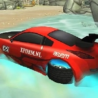 Unglaubliches Wasser-Surfen: Auto-Rennspiel 3D